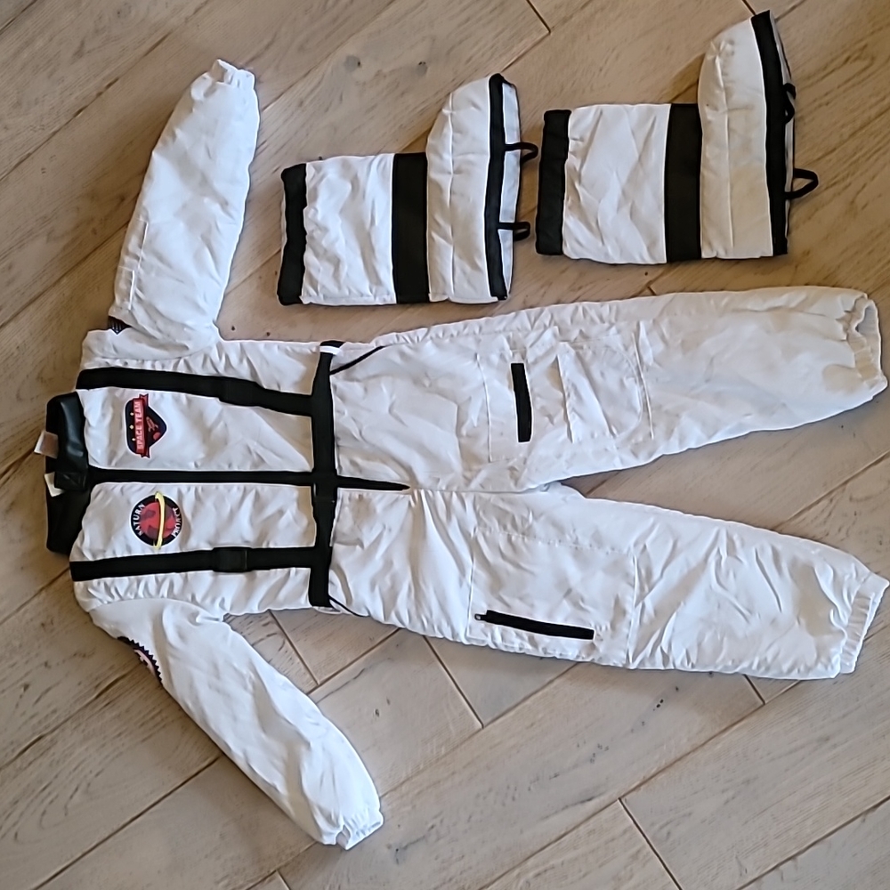Kids 7 NASA Space Astronaut Jumpsuit Costume Play USA